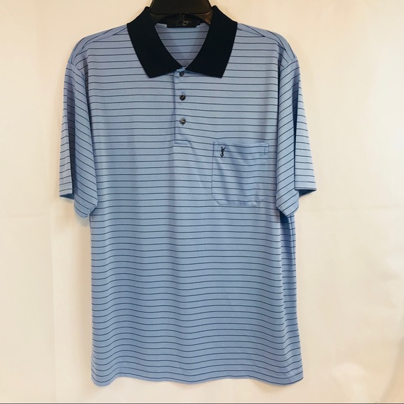 ysl striped polo